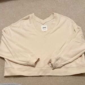 Aerie Cream V-Neck Sweater